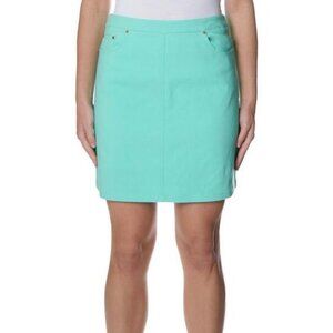 443 Womens 19 Solid Tech Skort Size: 12 Color: TEAL NWT